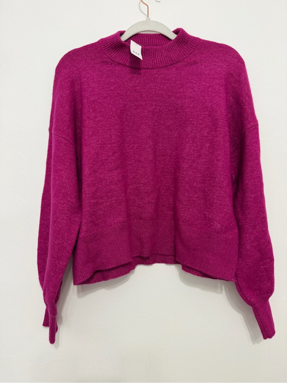 NWT GAP Women’s Magenta Mock Neck Sweater
